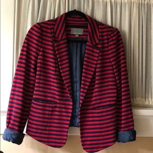 Red & Navy striped blazer